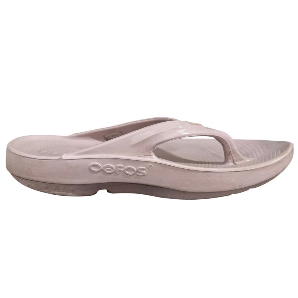 Oofos Oolala Recovery Sandal FlipFlop Women 8 Stardust Purple Beach Comfort
